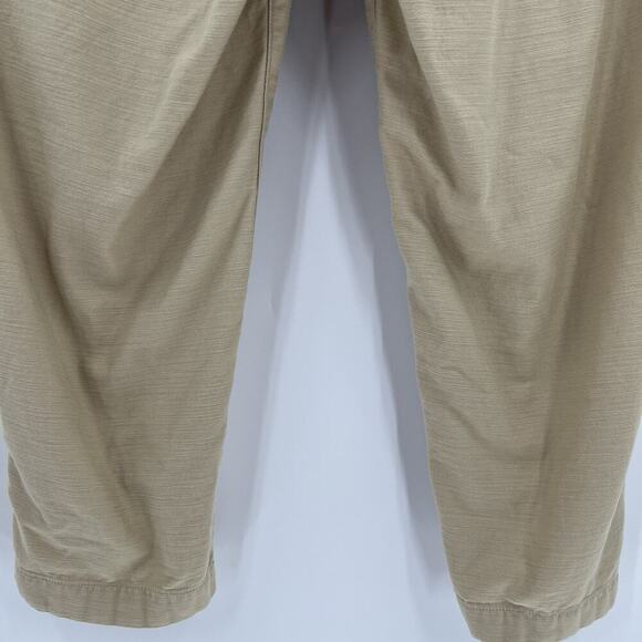 J. Crew Pants 100% Cotton Camp Pants Khaki‎ Crop Straight BJ493 Women’s Size 18 - Picture 7 of 10